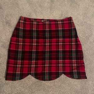 Vineyard vines plaid scalloped skirt